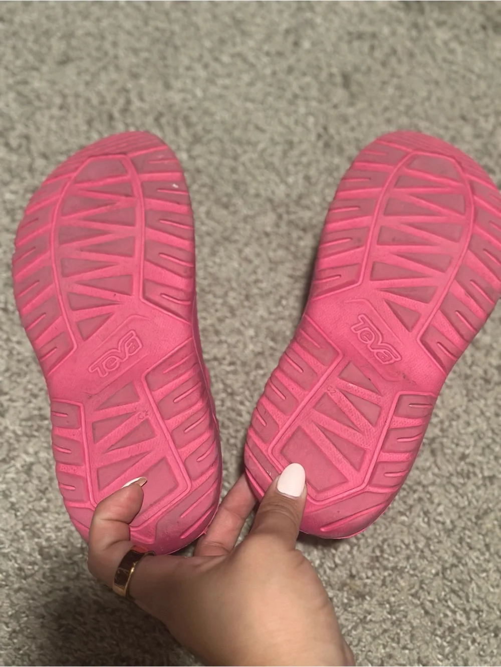 Teva Kids Hot Pink Hook-and-Loop Sandals